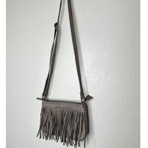 NWT Cut N Paste Taupe Molly Mini Fringe Purse Crossbody Bag